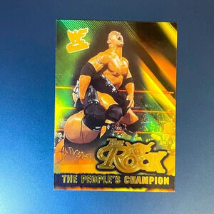 The Rock WWE The People’s Champion Card 1 of 15 Collectible Set 2001 Fleer
